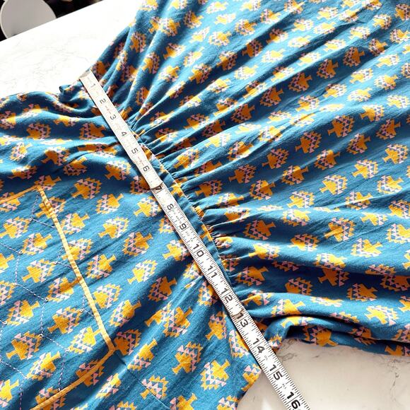 Mata Traders Cotton Teal Short Sleeve Fit and Flare Casual Dress Women’s Size M - Picture 10 of 10